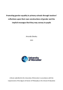 thesis of gender equality